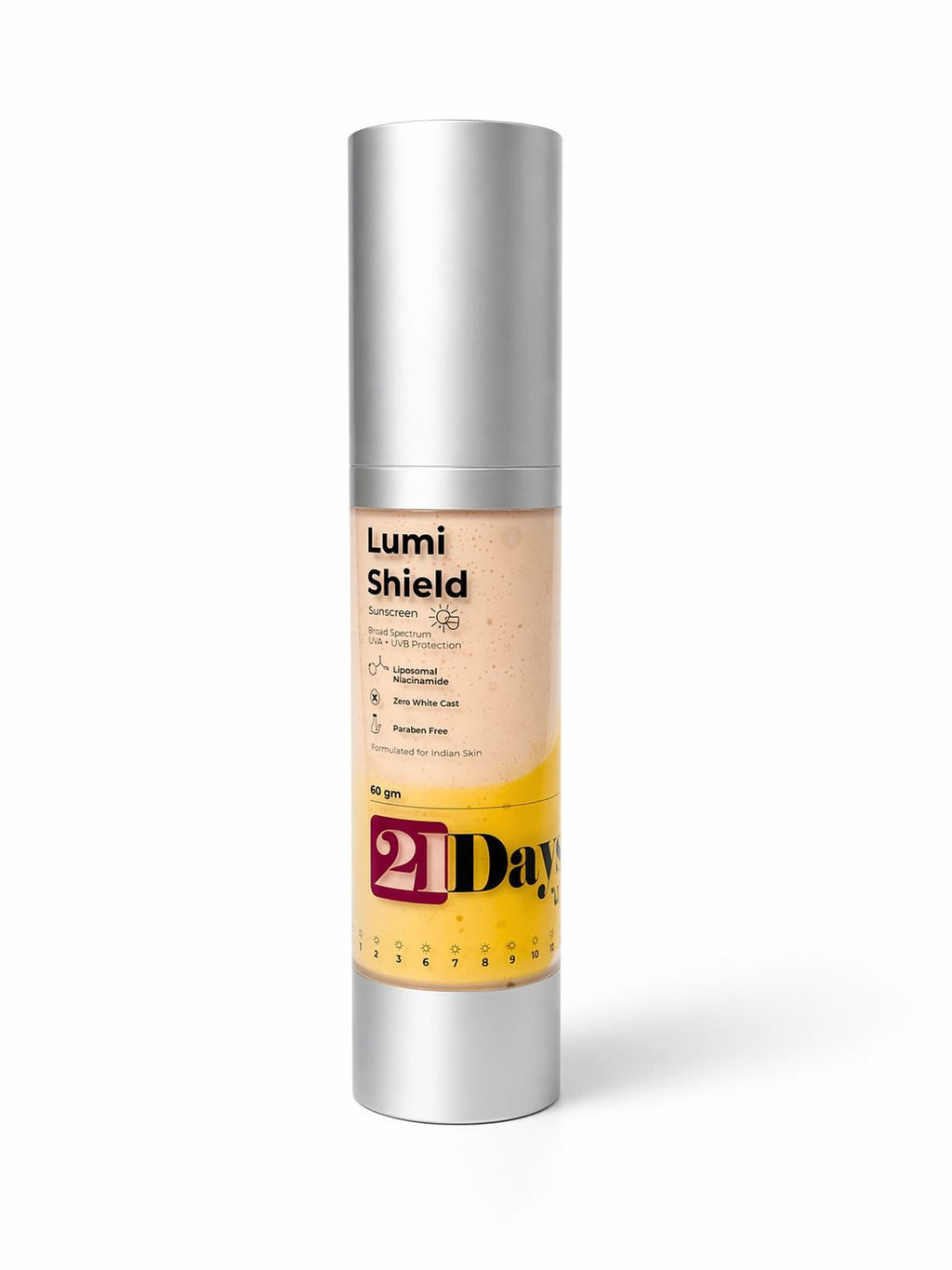 21Days Lumi Shield - Broad Spectrum Sunscreen (60g)