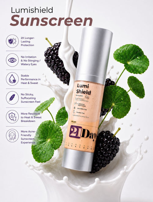 21Days Lumi Shield - Broad Spectrum Sunscreen (60g)