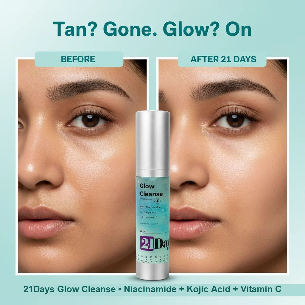 Tan Gone Glow On Before After