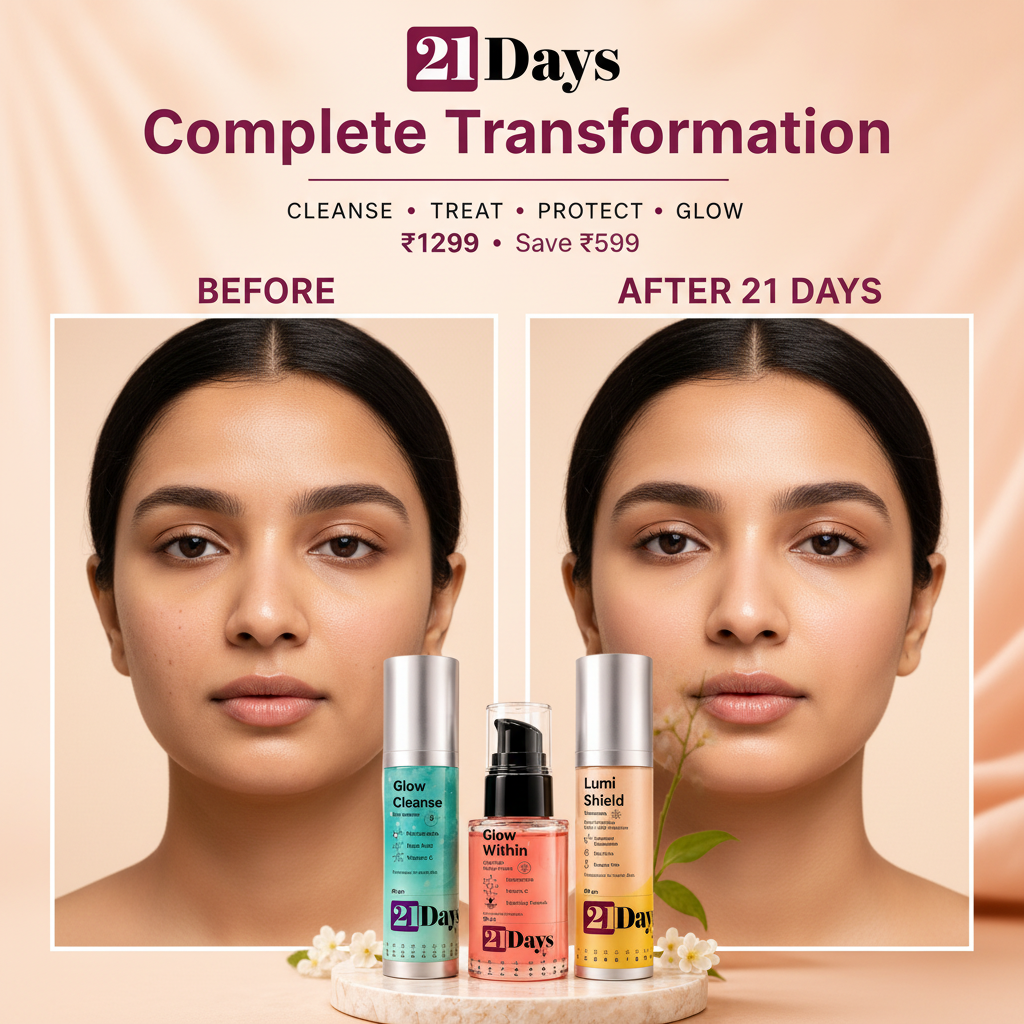 21 Days Complete Transformation Before After